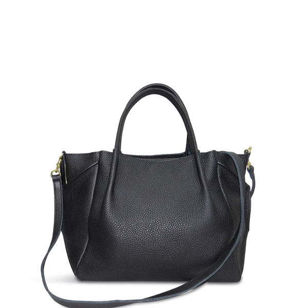 Zoe Tote in Black Buffalo Cowhide – oliveve