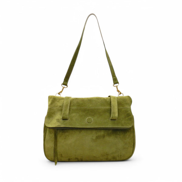 Charlotte 3-in-1 Convertible Backpack in Avocado Italian Leather