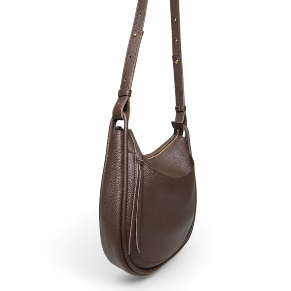 Catalina Adjustable Hobo in Chestnut Italian Buffalo Cowhide – oliveve