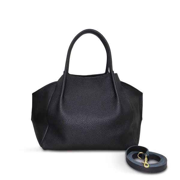 Zoe Tote in Black Buffalo Cowhide – oliveve