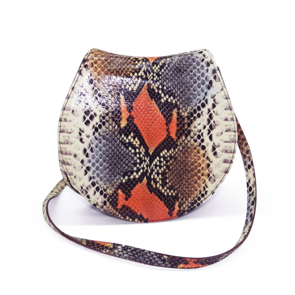 Oliveve good snake embossed leather fold clutch