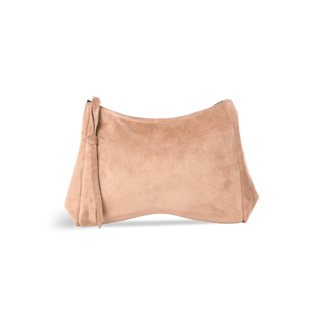 Crossbody bags | Ariel - Suede - Crossbody bags - Pink - Fuchsia D16 -  Bronze | Teatro Fashion