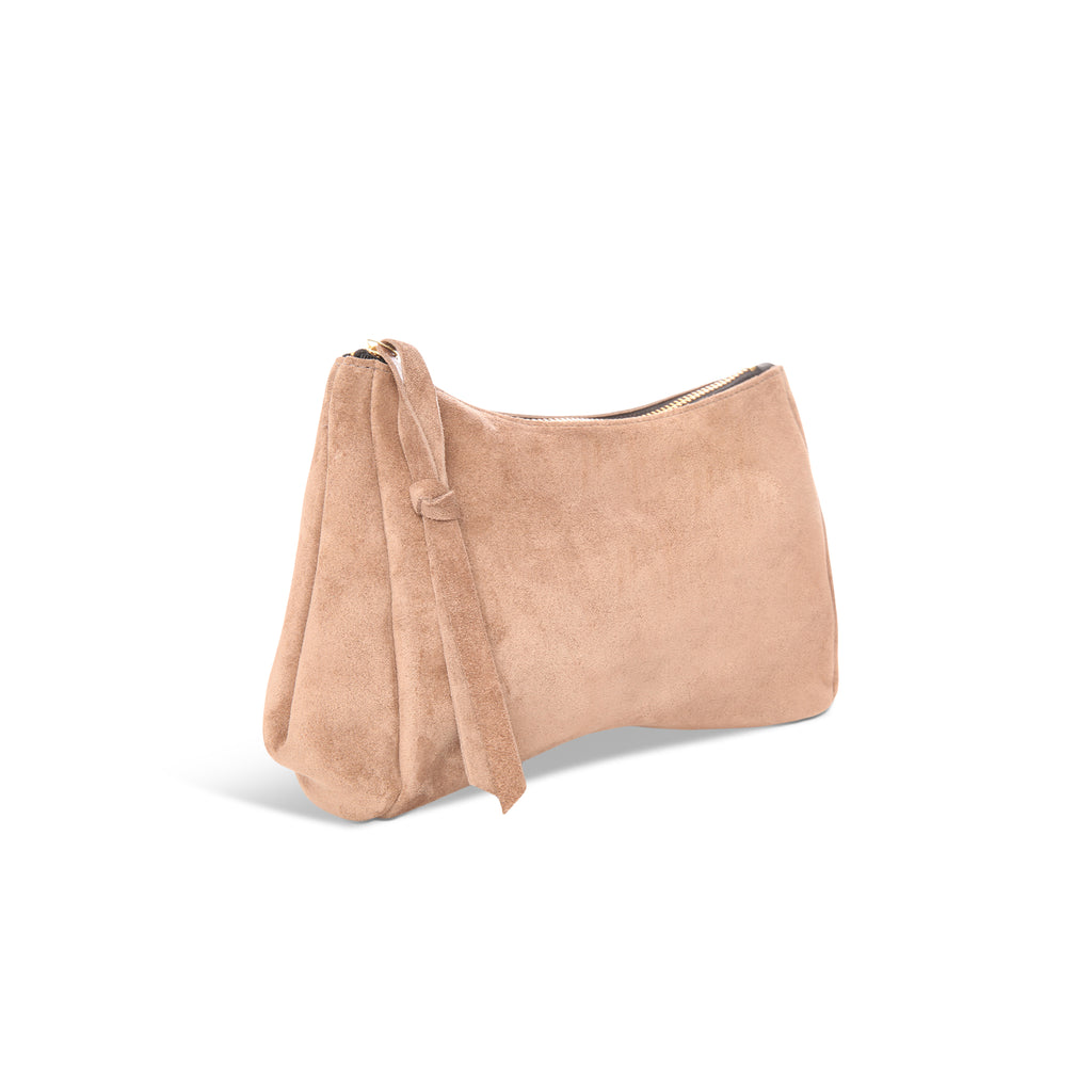 Camila Clutch in Amphora Italian Leather Backed Suede