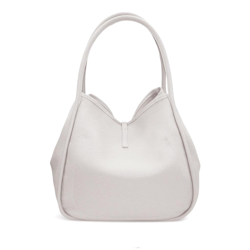 Ellis Hobo Tote in White Buffalo Cowhide