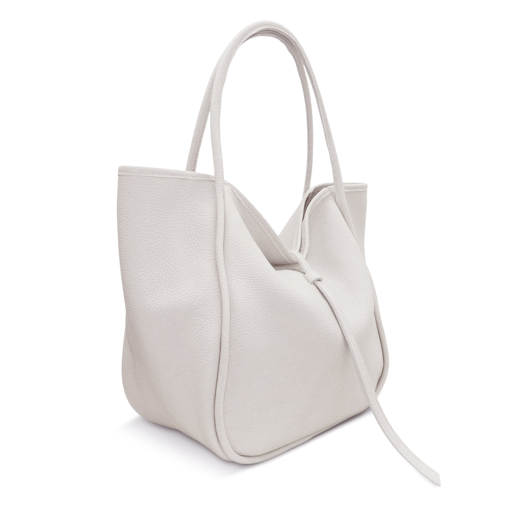 Ellis Hobo Tote in White Buffalo Cowhide