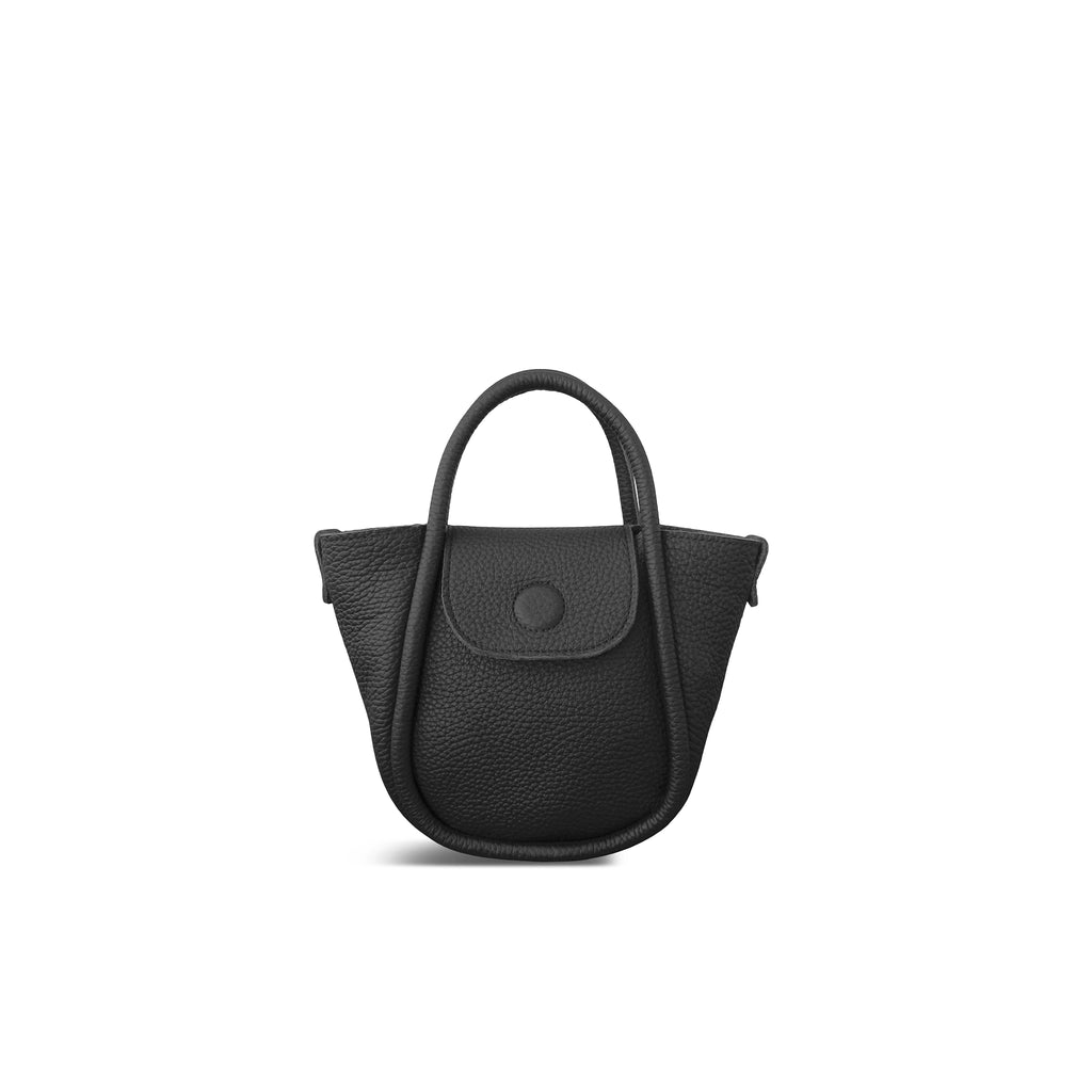 Longchamp Le Pliage Cuir Crossbody Bag In Black
