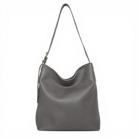 Gabriella Shoulder Bag in Shadow Italian Buffalo Cowhide