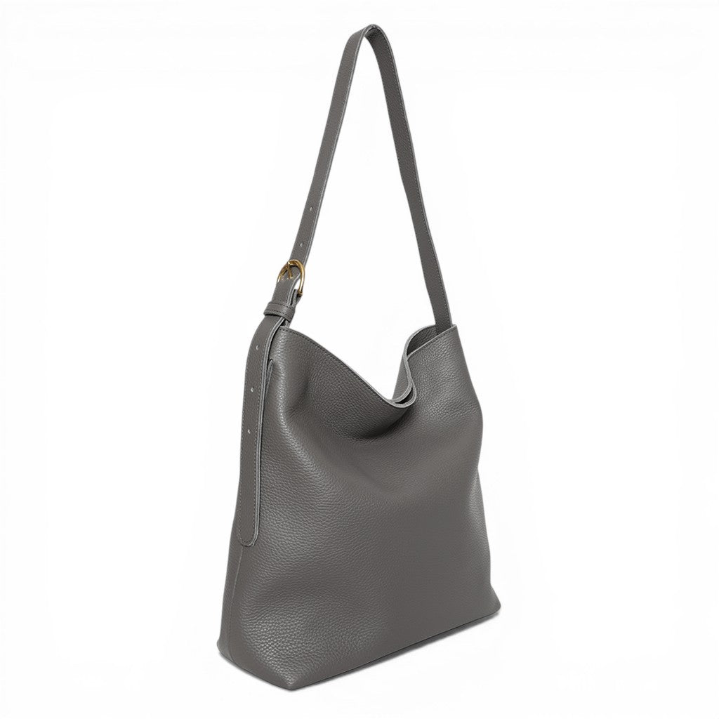 Gabriella Shoulder Bag in Shadow Italian Buffalo Cowhide