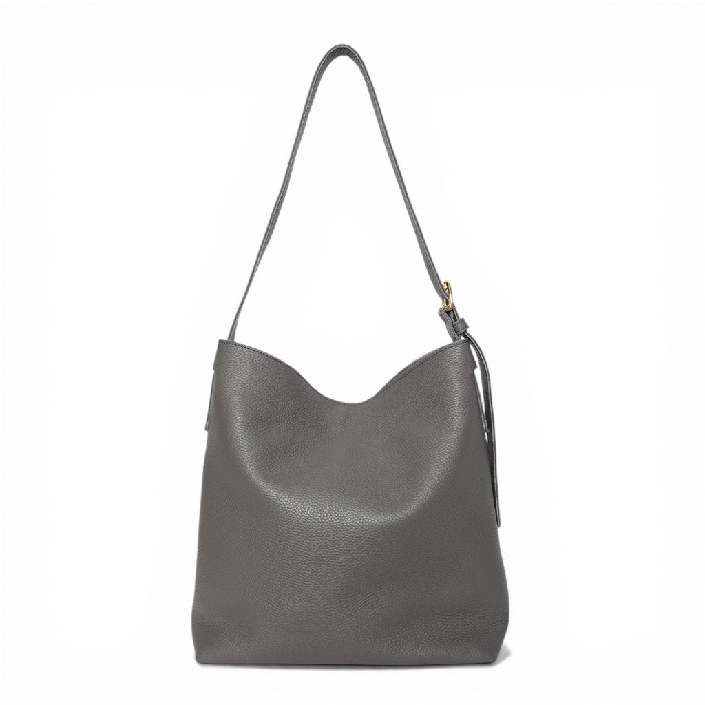 Gabriella Shoulder Bag in Shadow Italian Buffalo Cowhide