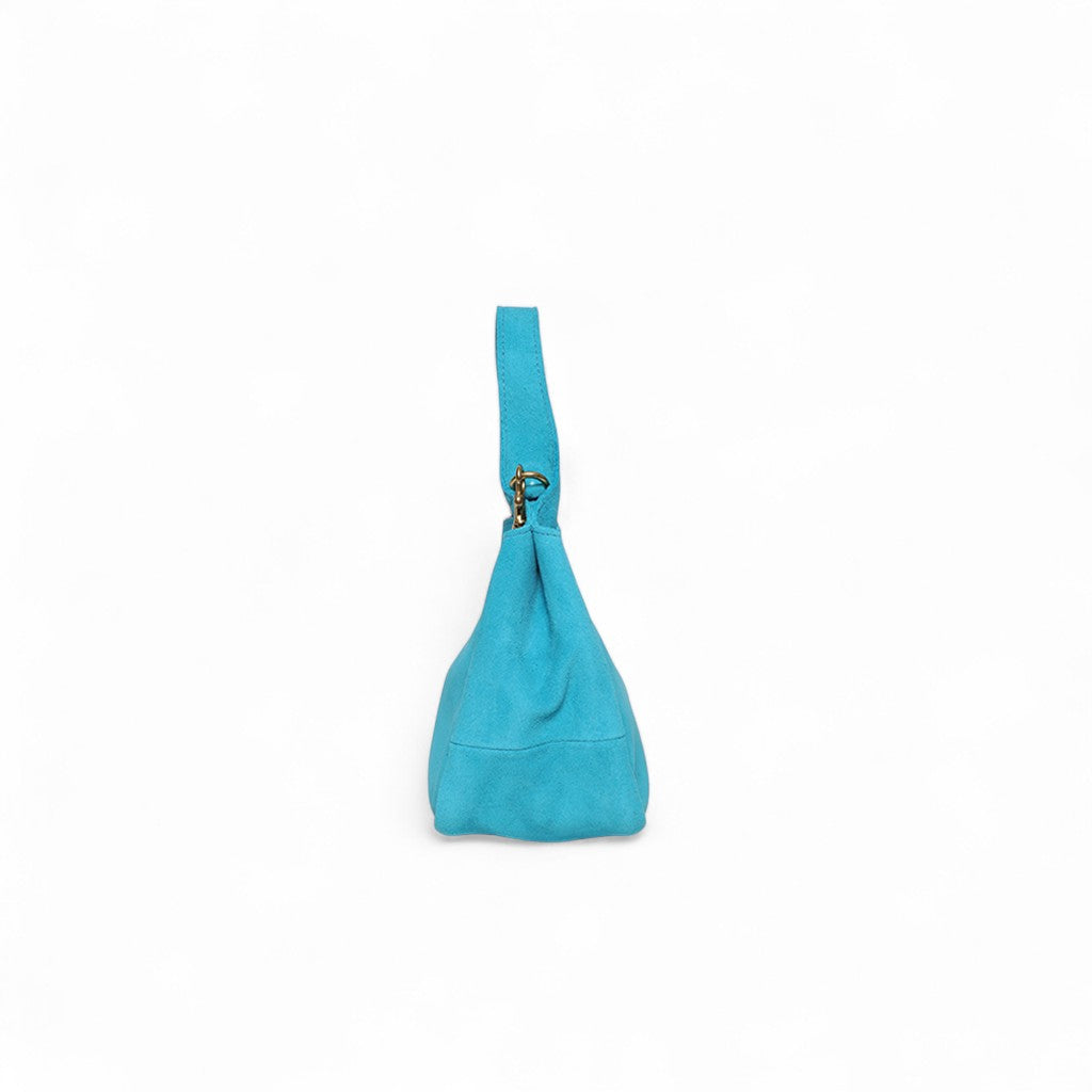 Tracy Top Handle Crossbody in Tropea Italian Leather Backed Suede