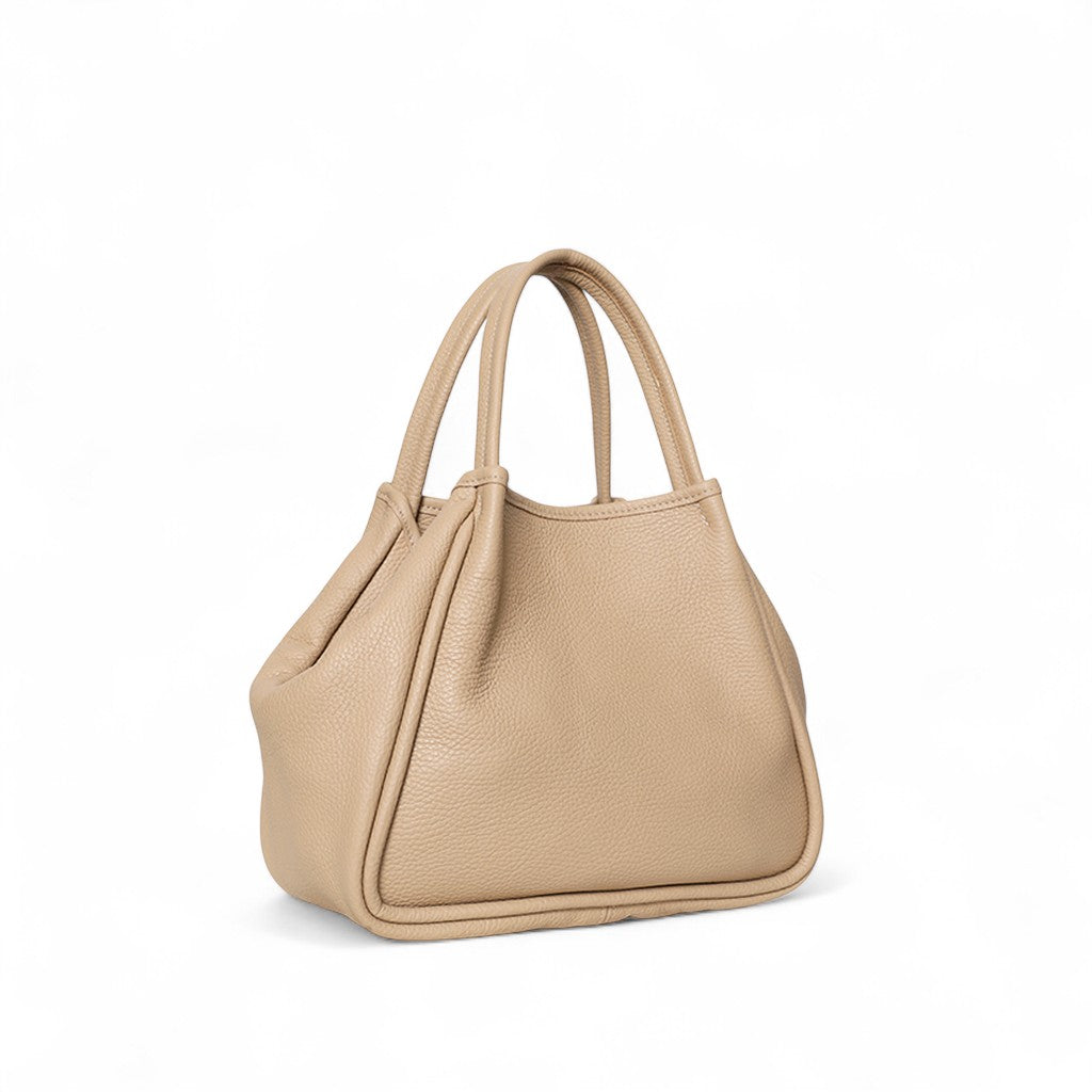 Vittoria Tote in Cappuccino Italian Buffalo Cowhide
