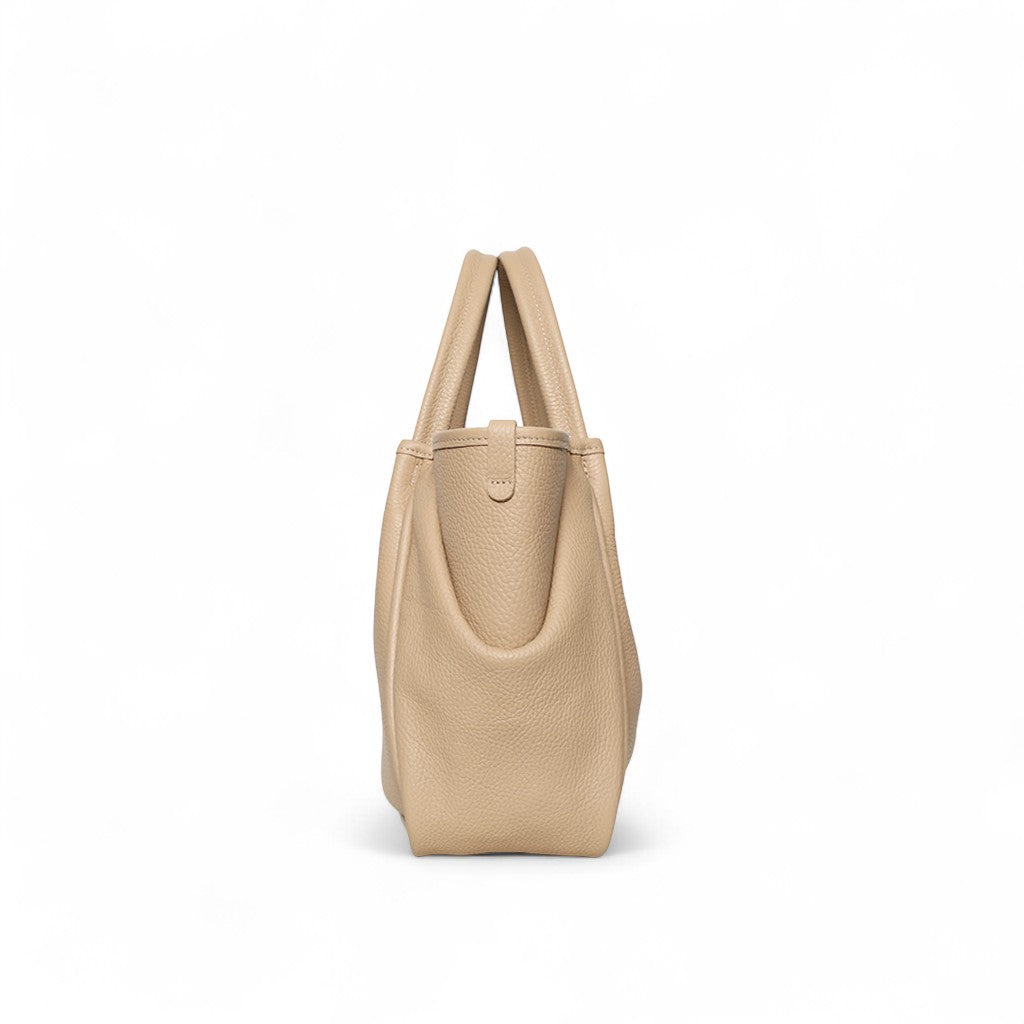 Vittoria Tote in Cappuccino Italian Buffalo Cowhide