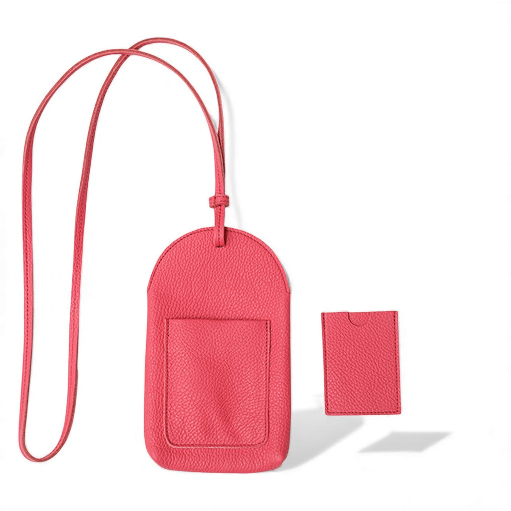 Paulina Phone Bag in Punch Italian Buffalo Cowhide