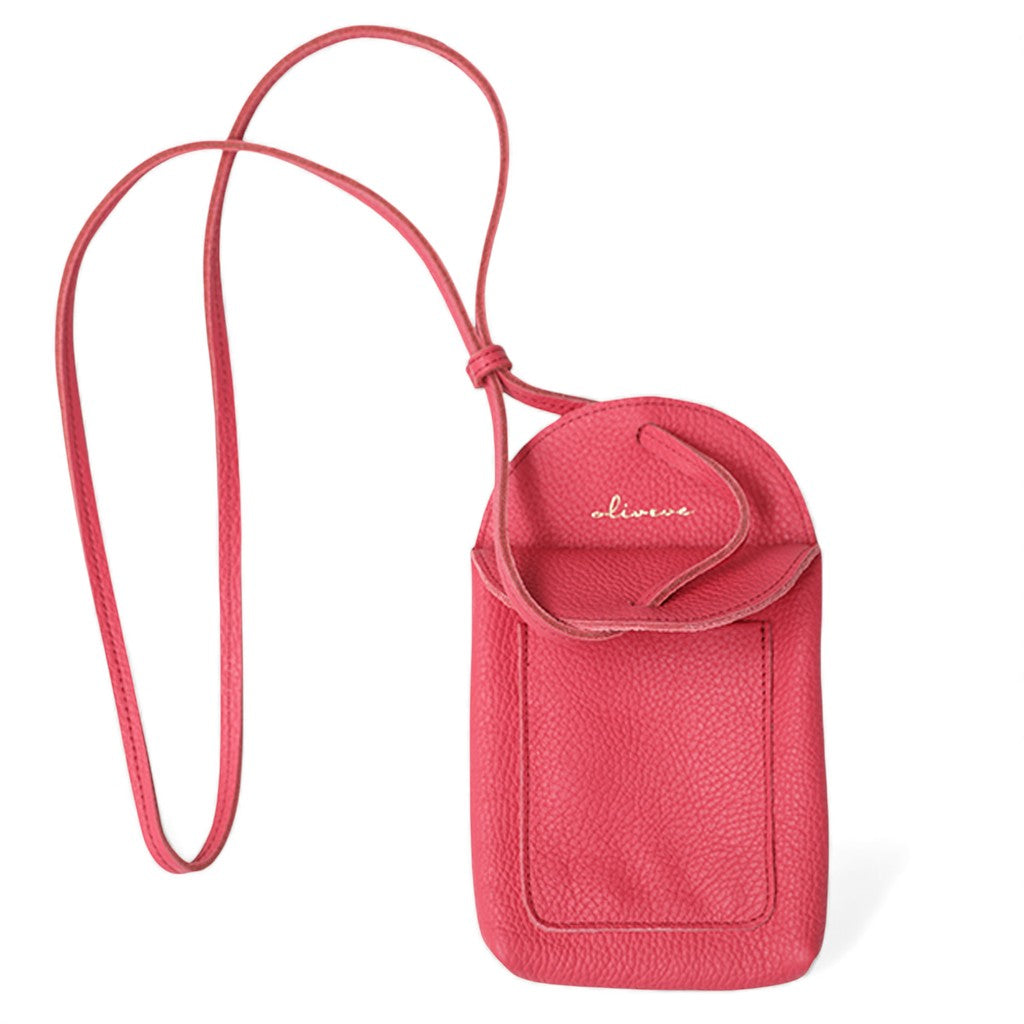 Paulina Phone Bag in Punch Italian Buffalo Cowhide