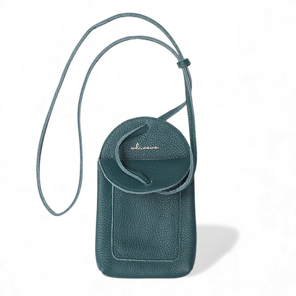 Paulina Phone Bag in Mediterranea Italian Buffalo Cowhide