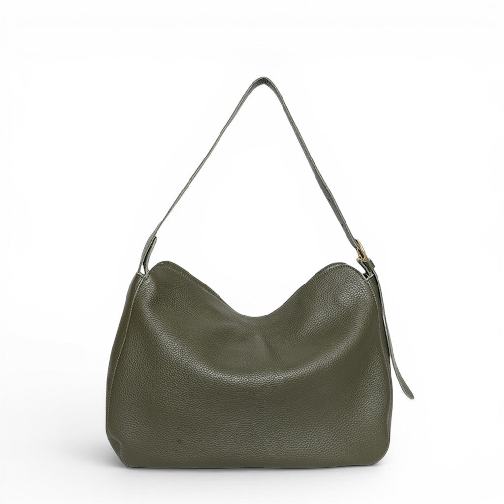 Savina Shoulder Bag in Cypress Italian Buffalo Cowhide