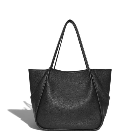 Toni Tote in Black Italian Buffalo Cowhide