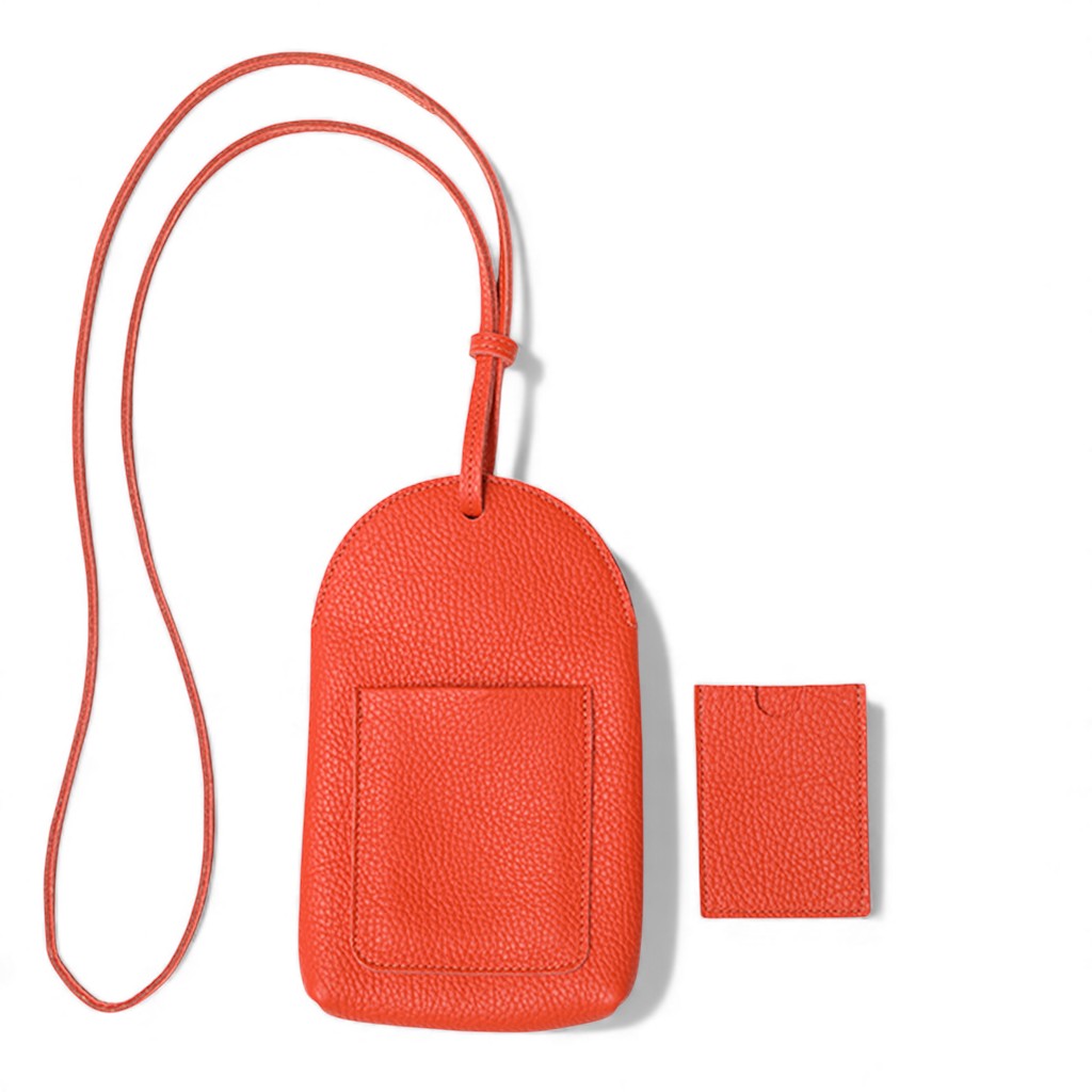 Paulina Phone Bag in Heat Italian Buffalo Cowhide