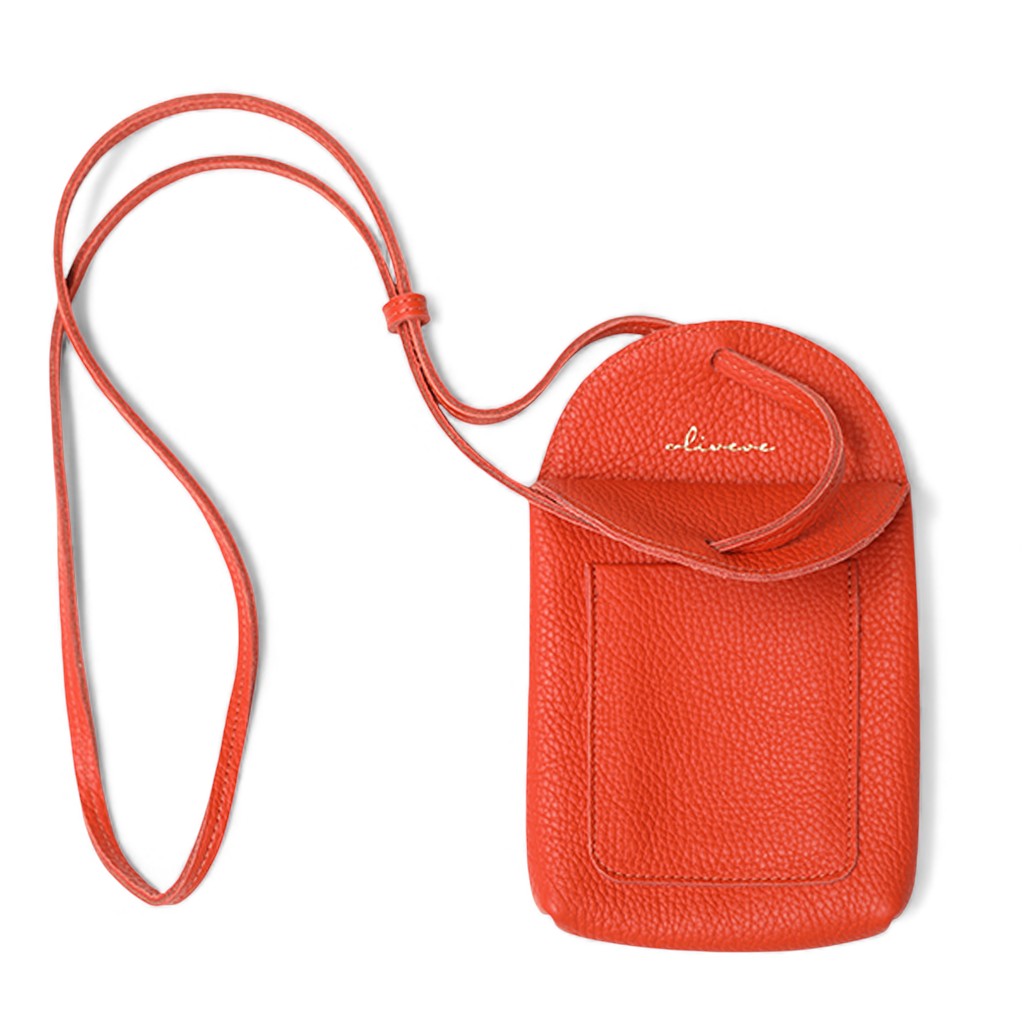 Paulina Phone Bag in Heat Italian Buffalo Cowhide