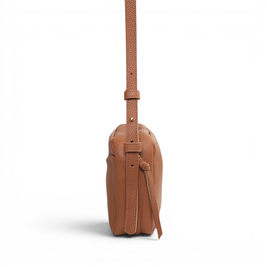 Allegra Camera Bag in Caramel Italian Buffalo Cowhide