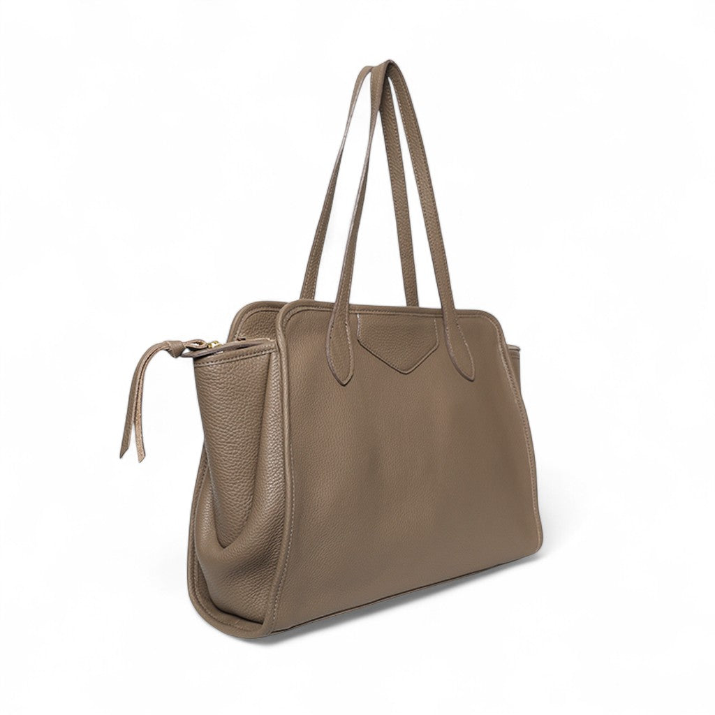 Piper Portfolio in Portobello Italian Buffalo Cowhide
