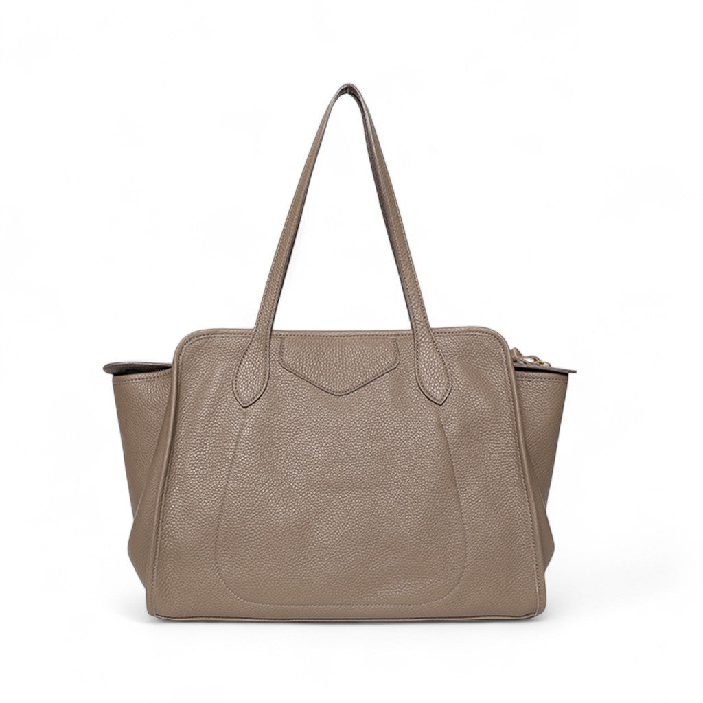 Piper Portfolio in Portobello Italian Buffalo Cowhide