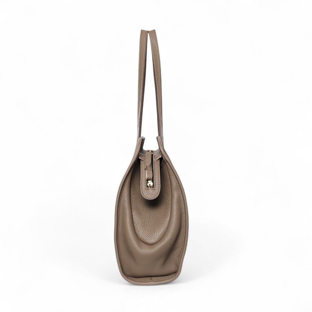 Piper Portfolio in Portobello Italian Buffalo Cowhide