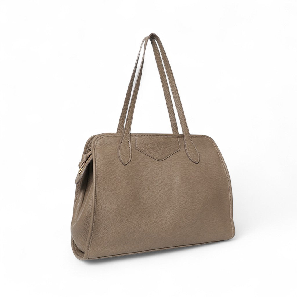 Piper Portfolio in Portobello Italian Buffalo Cowhide