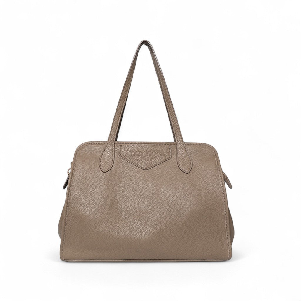 Piper Portfolio in Portobello Italian Buffalo Cowhide
