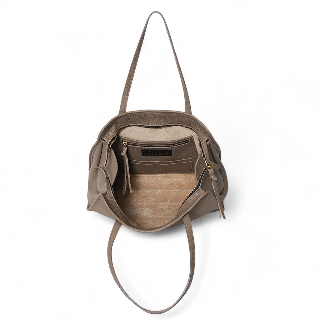 Piper Portfolio in Portobello Italian Buffalo Cowhide