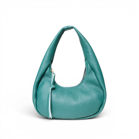 Bria Baguette in Teal Italian Buffalo Cowhide