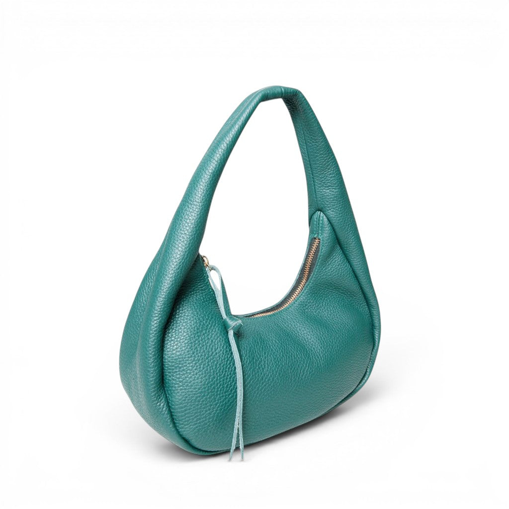Bria Baguette in Teal Italian Buffalo Cowhide