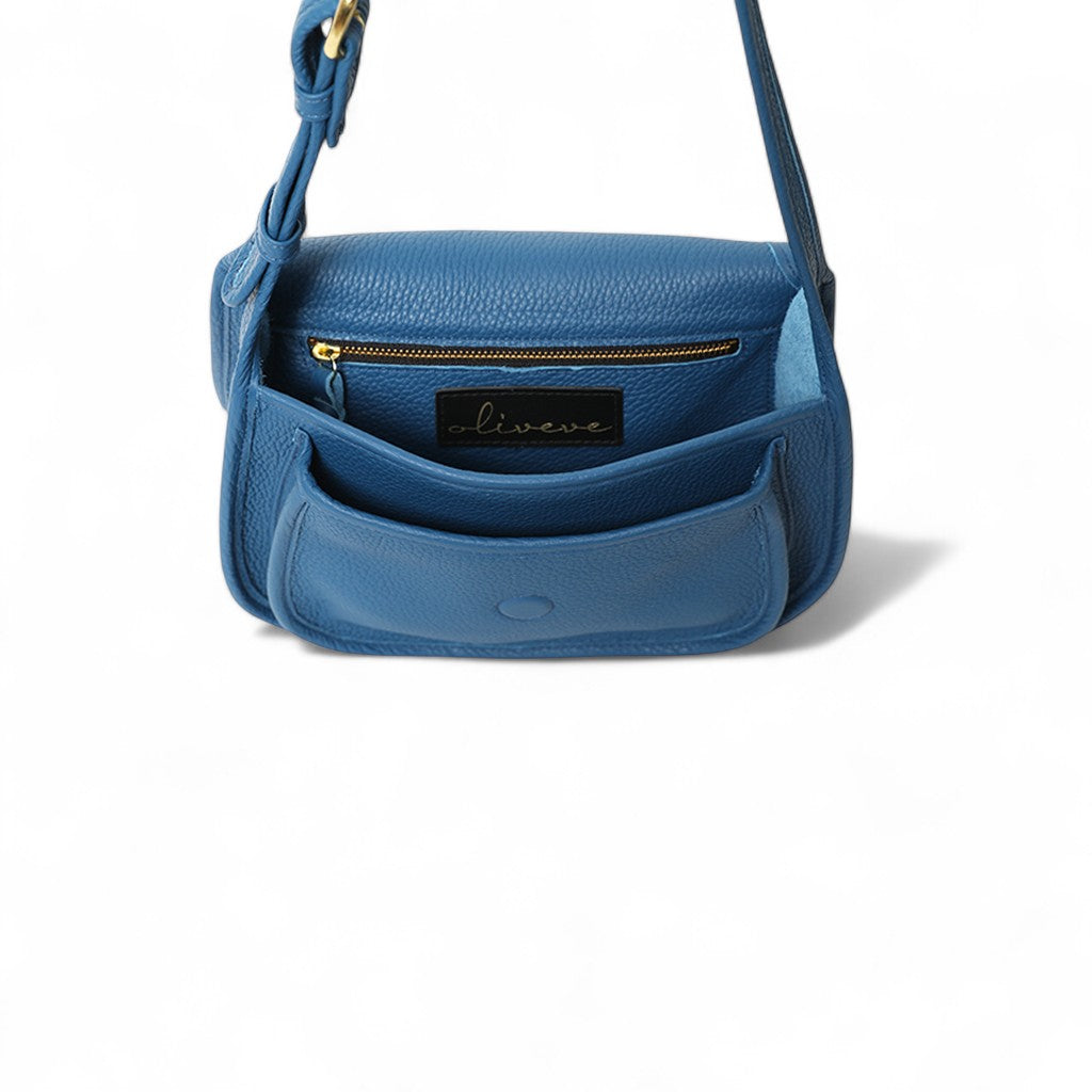 Simona Saddle Bag in Mykonos Italian Buffalo Cowhide