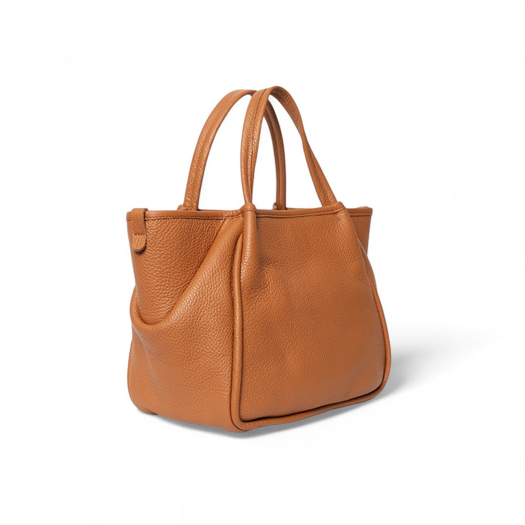Vittoria Tote in Miel Italian Buffalo Cowhide