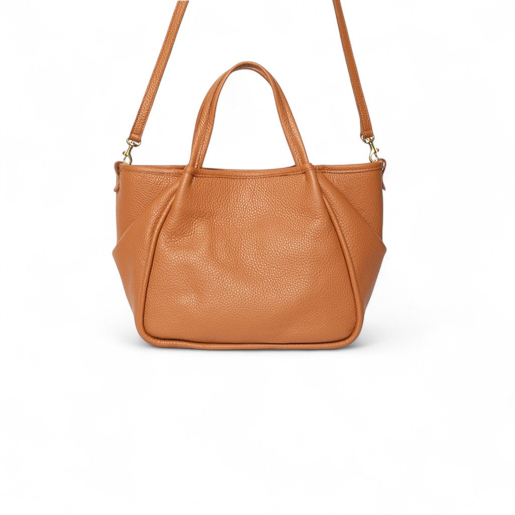 Vittoria Tote in Miel Italian Buffalo Cowhide