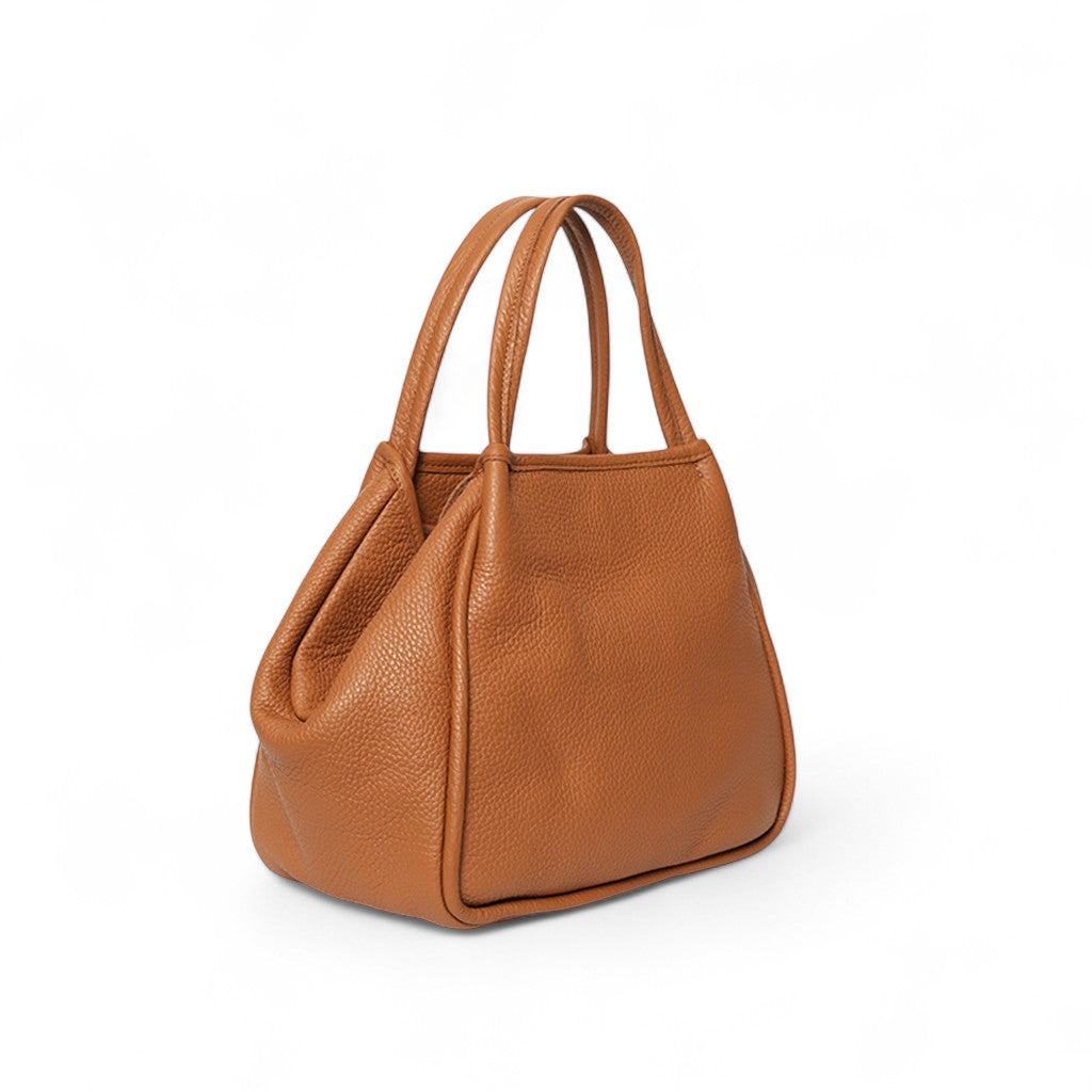 Vittoria Tote in Miel Italian Buffalo Cowhide
