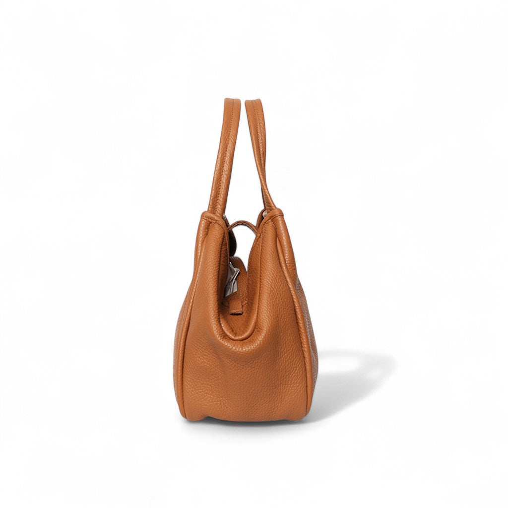 Vittoria Tote in Miel Italian Buffalo Cowhide