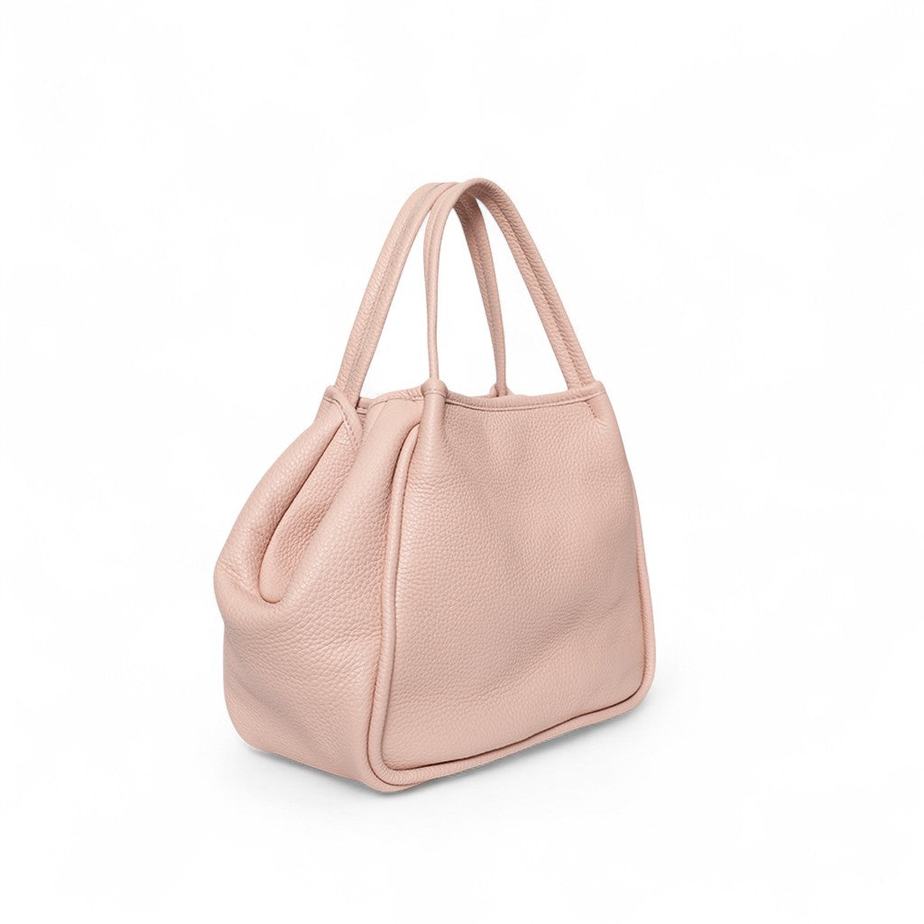 Vittoria Tote in Nude Italian Buffalo Cowhide