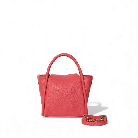 Mini Serena Satchel Crossbody in Punch Italian Buffalo Cowhide