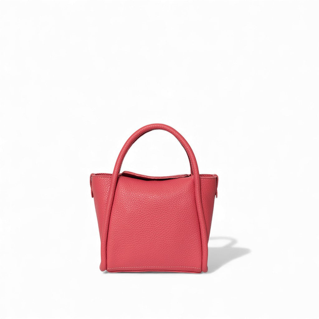 Mini Serena Satchel Crossbody in Punch Italian Buffalo Cowhide
