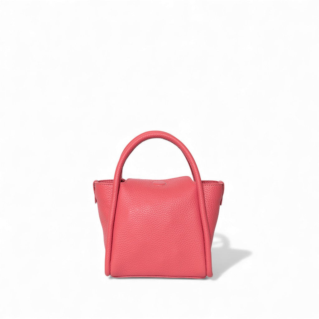 Mini Serena Satchel Crossbody in Punch Italian Buffalo Cowhide