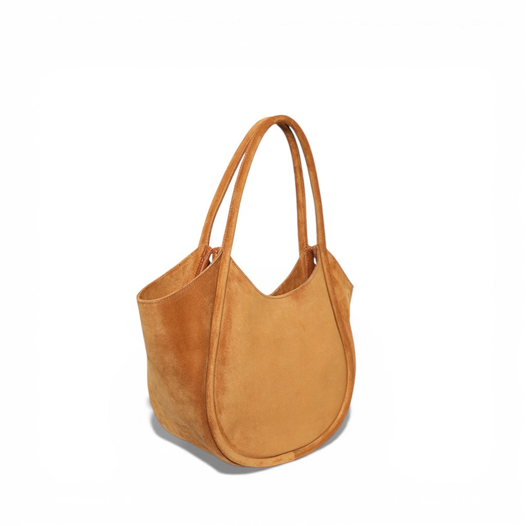 Eden Tote in Cuoio Italian Leather Backed Suede