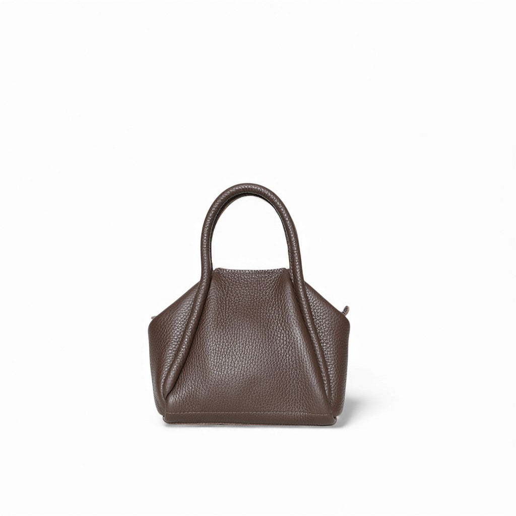 Mini Taya Top handle Crossbody in Chestnut Italian Buffalo Cowhide