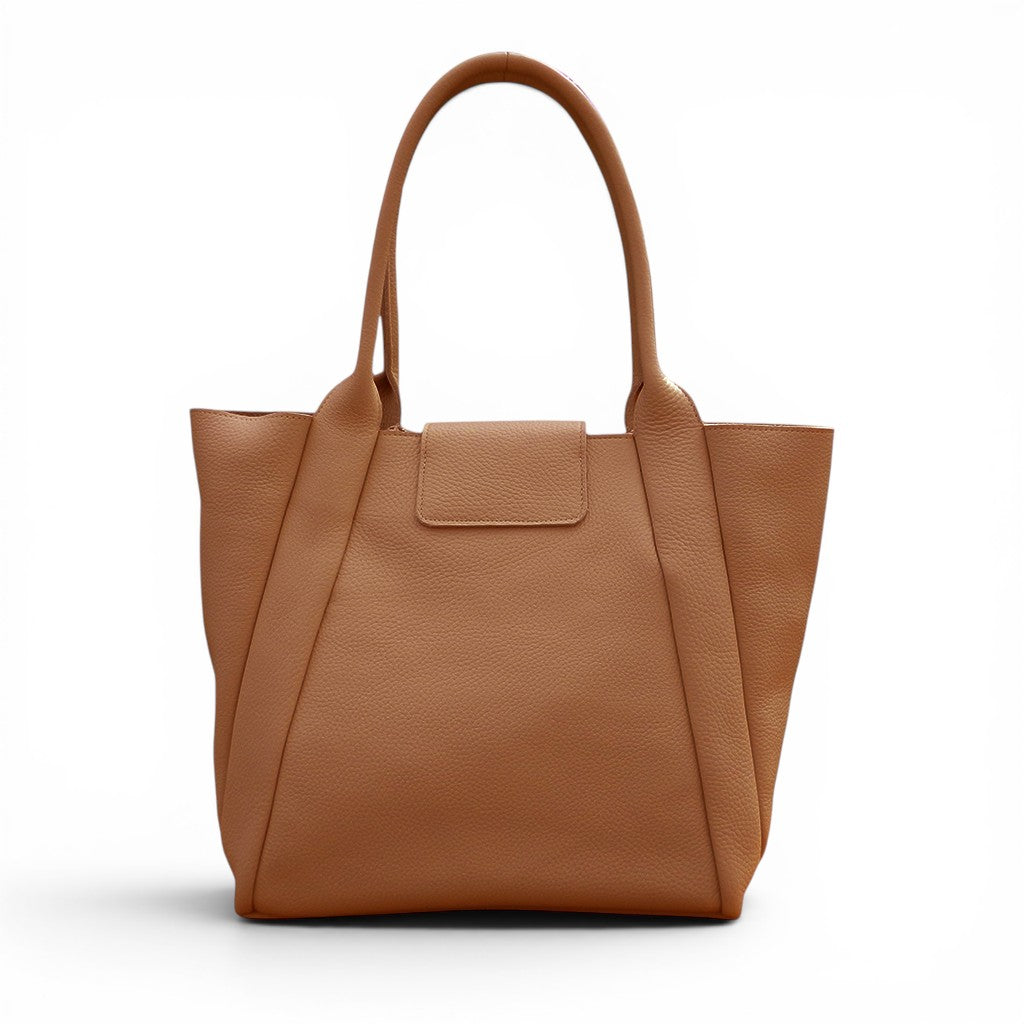 Hudson Tote in Miel Italian Buffalo Cowhide