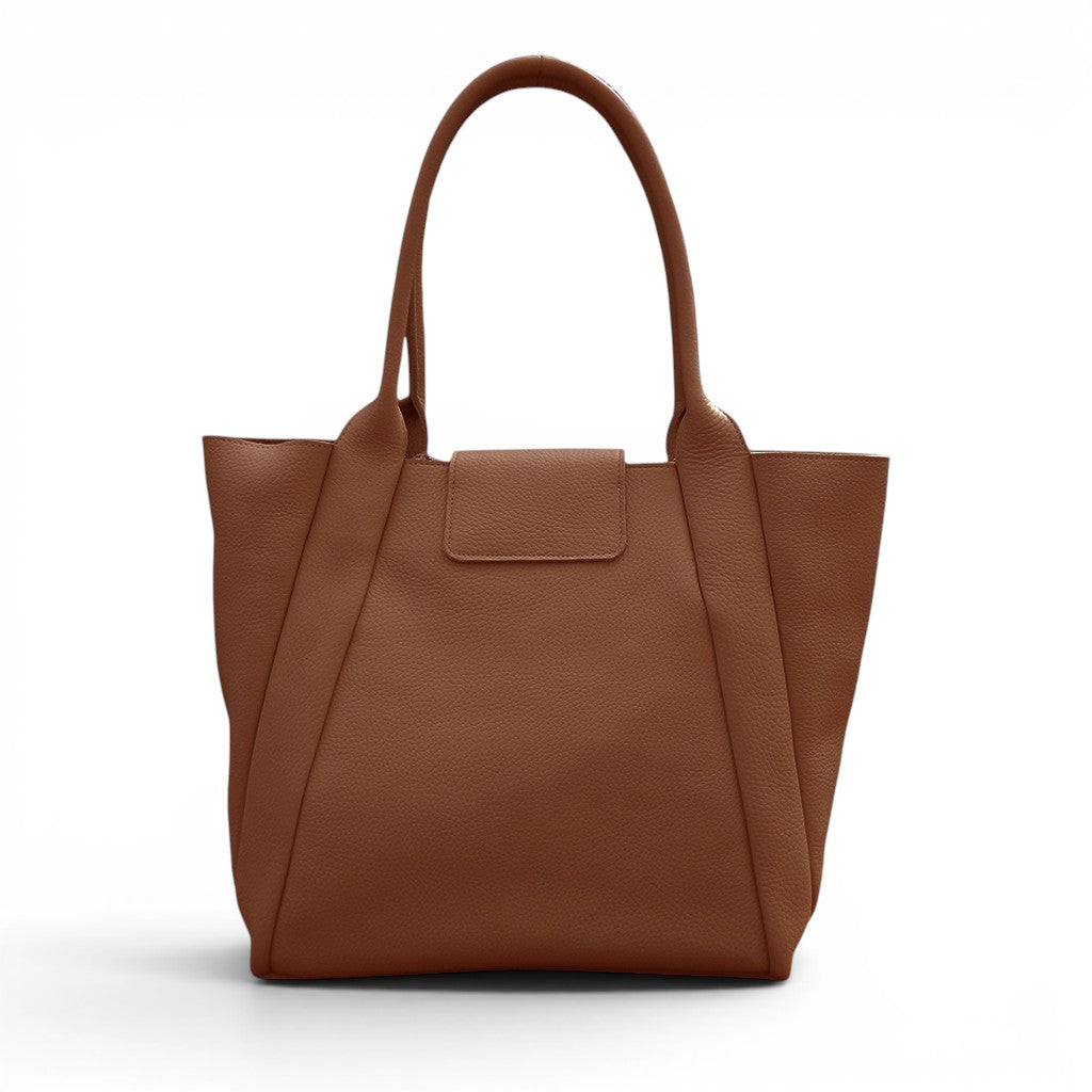 Hudson Tote in Caramel Italian Buffalo Cowhide