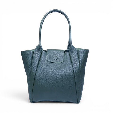 Hudson Tote in Mediterranea Italian Buffalo Cowhide