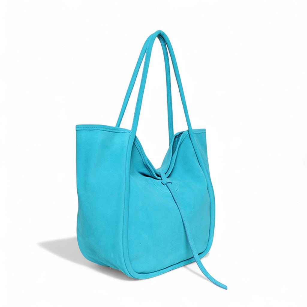 Ellis Hobo Tote in Tropea Italian Leather Backed Suede