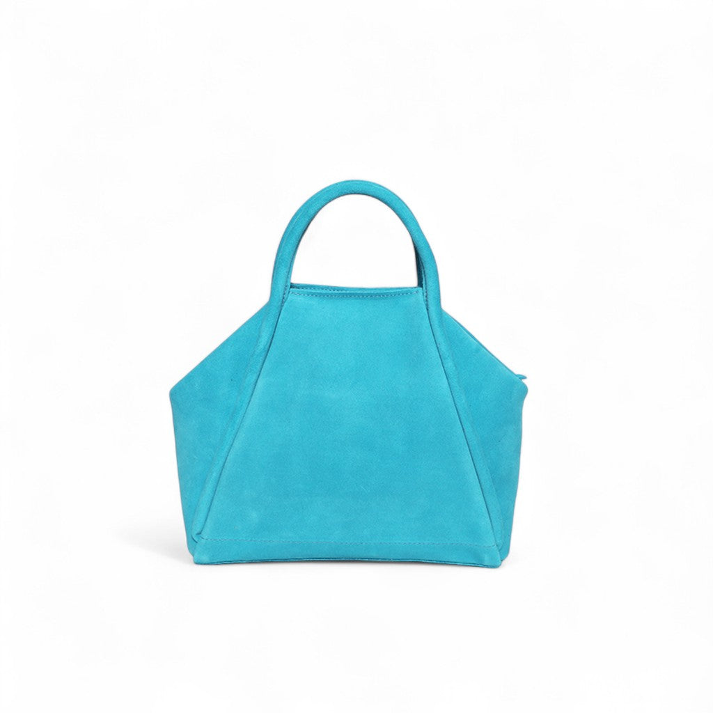 Taya Top Handle Crossbody in Tropea Italian Leather Backed Suede