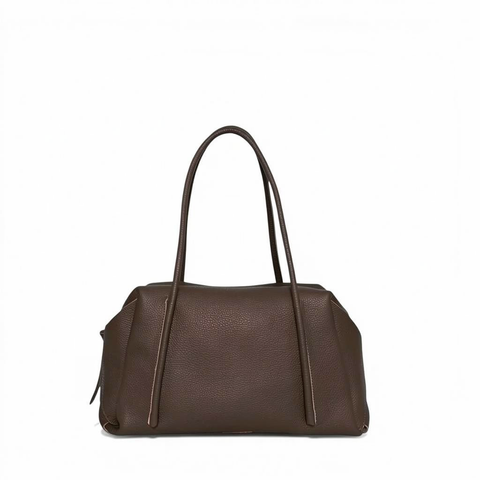 Solara Satchel in Chestnut Italian Buffalo Cowhide