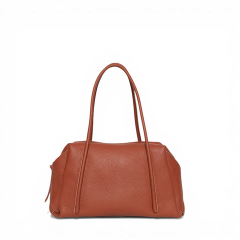 Solara Satchel in Auburn Italian Buffalo Cowhide